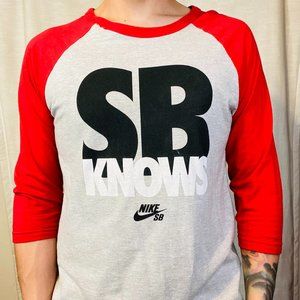 Nike SB Knows raglan baseball tee